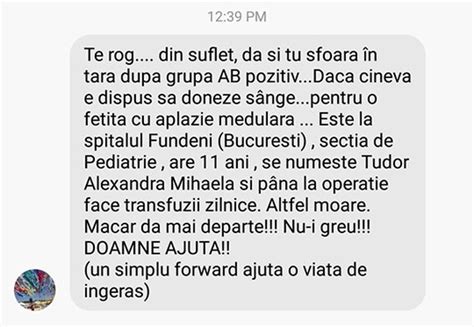 tudor alexandra mihaela spitalul fundeni|Anunț umanitar fals pe facebook: Donează sânge .